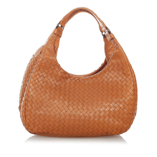 Luxury Bottega Veneta Intrecciato Campana Shoulder Bag (SHG-26858)