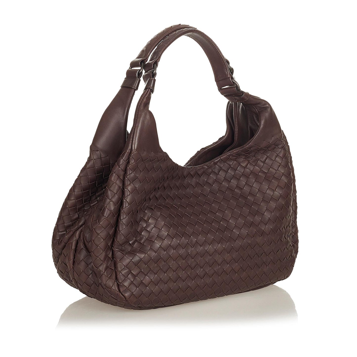 Luxury Bottega Veneta Intrecciato Campana Shoulder Bag (SHG-27142)