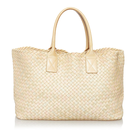Luxury Bottega Veneta Intrecciato Capri Leather Tote Bag (SHG-31386)