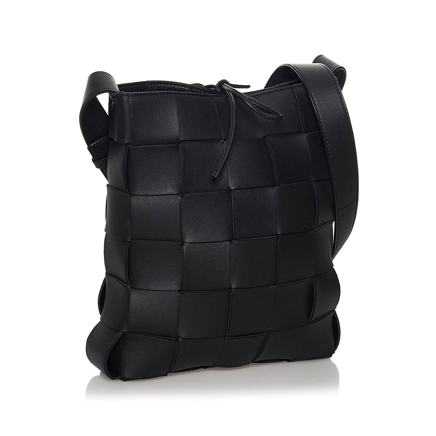 Luxury Bottega Veneta Intrecciato Cassette Leather Crossbody Bag (SHG-30630)