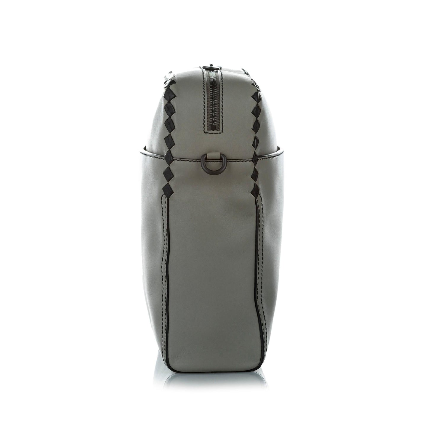 Luxury Bottega Veneta Intrecciato Checker Pilot Leather Crossbody Bag (SHG-24609)