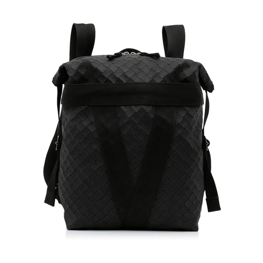 Luxury Bottega Veneta Intrecciato Fold Over Backpack (SHG-R22uZy)
