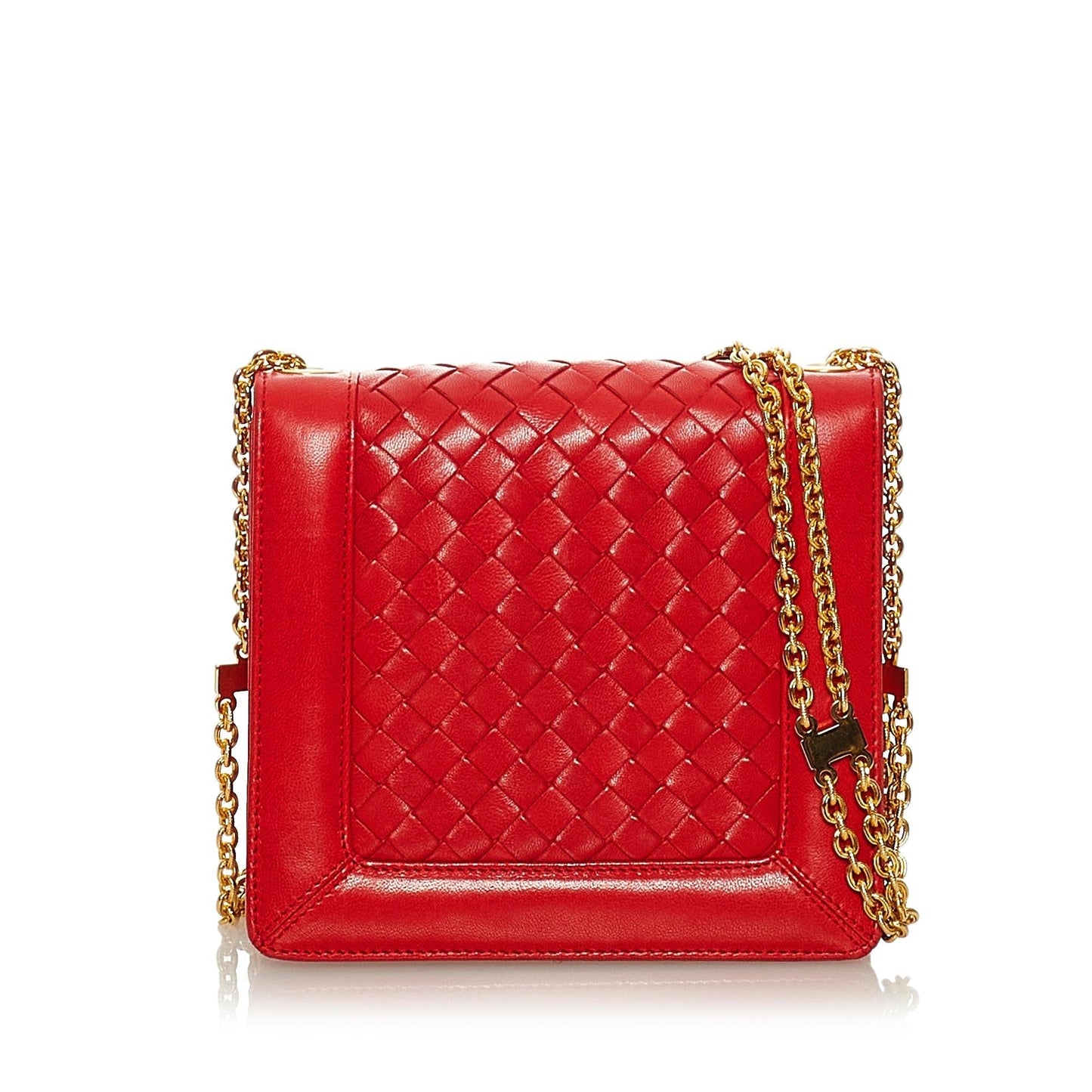 Luxury Bottega Veneta Intrecciato Leather Chain Crossbody Bag (SHG-27402)