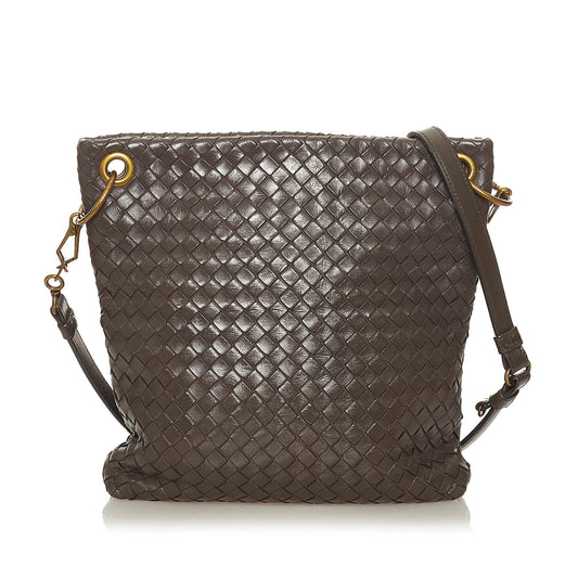 Luxury Bottega Veneta Intrecciato Leather Crossbody Bag (SHG-27382)