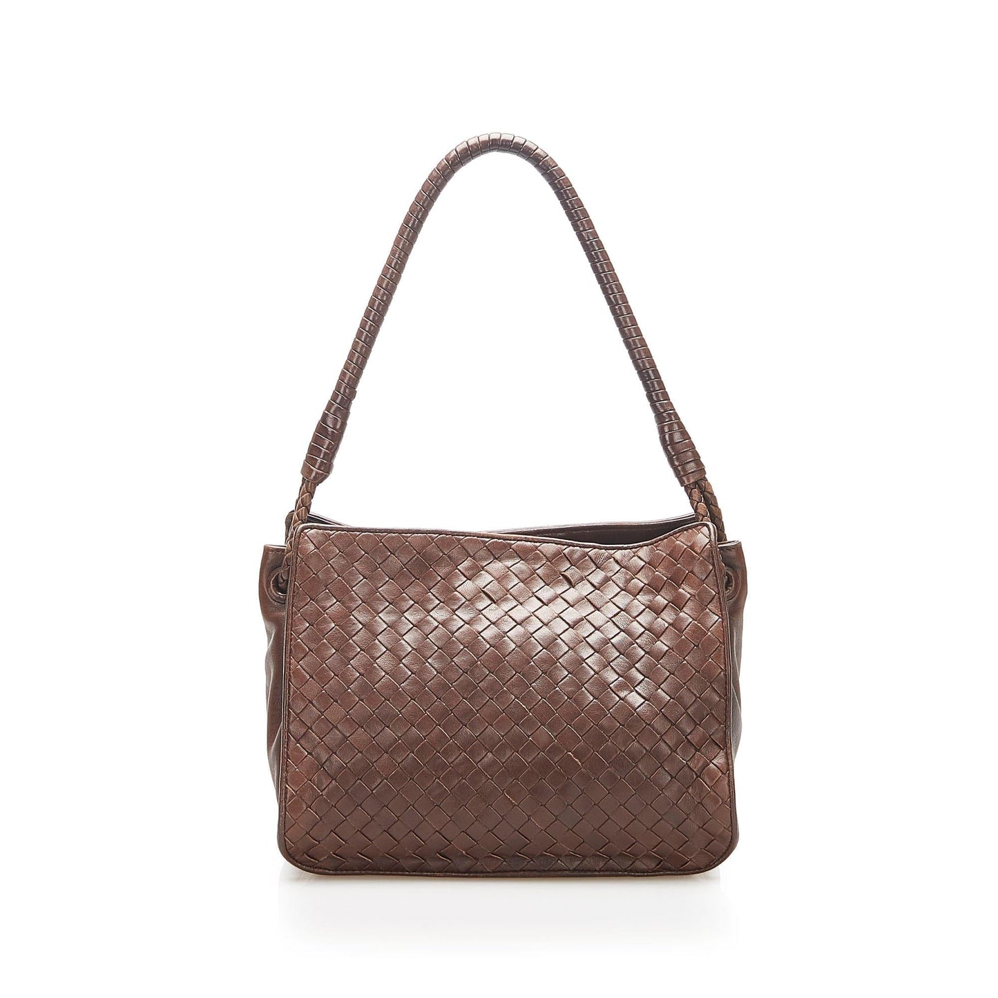 Luxury Bottega Veneta Intrecciato Leather Shoulder Bag (SHG-16999)
