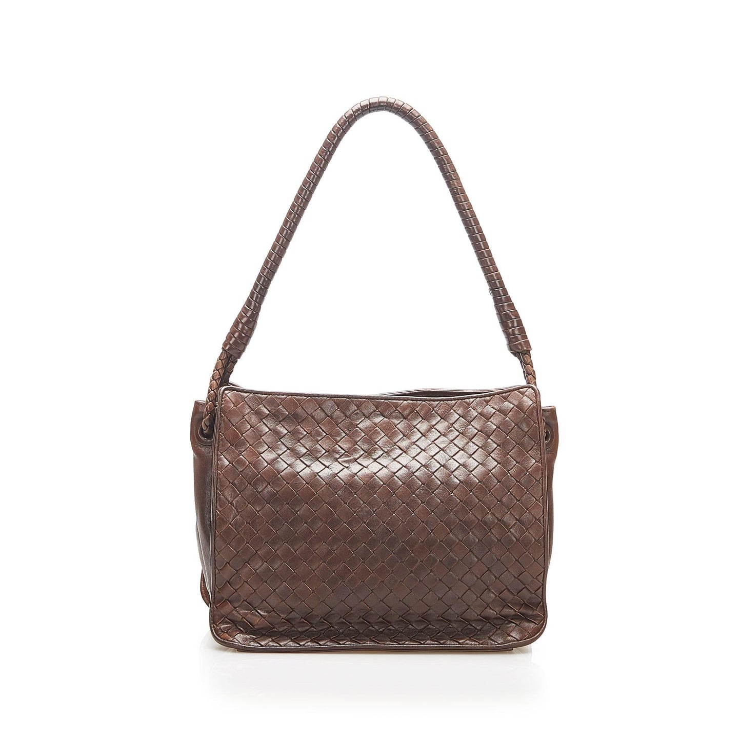 Luxury Bottega Veneta Intrecciato Leather Shoulder Bag (SHG-16999)