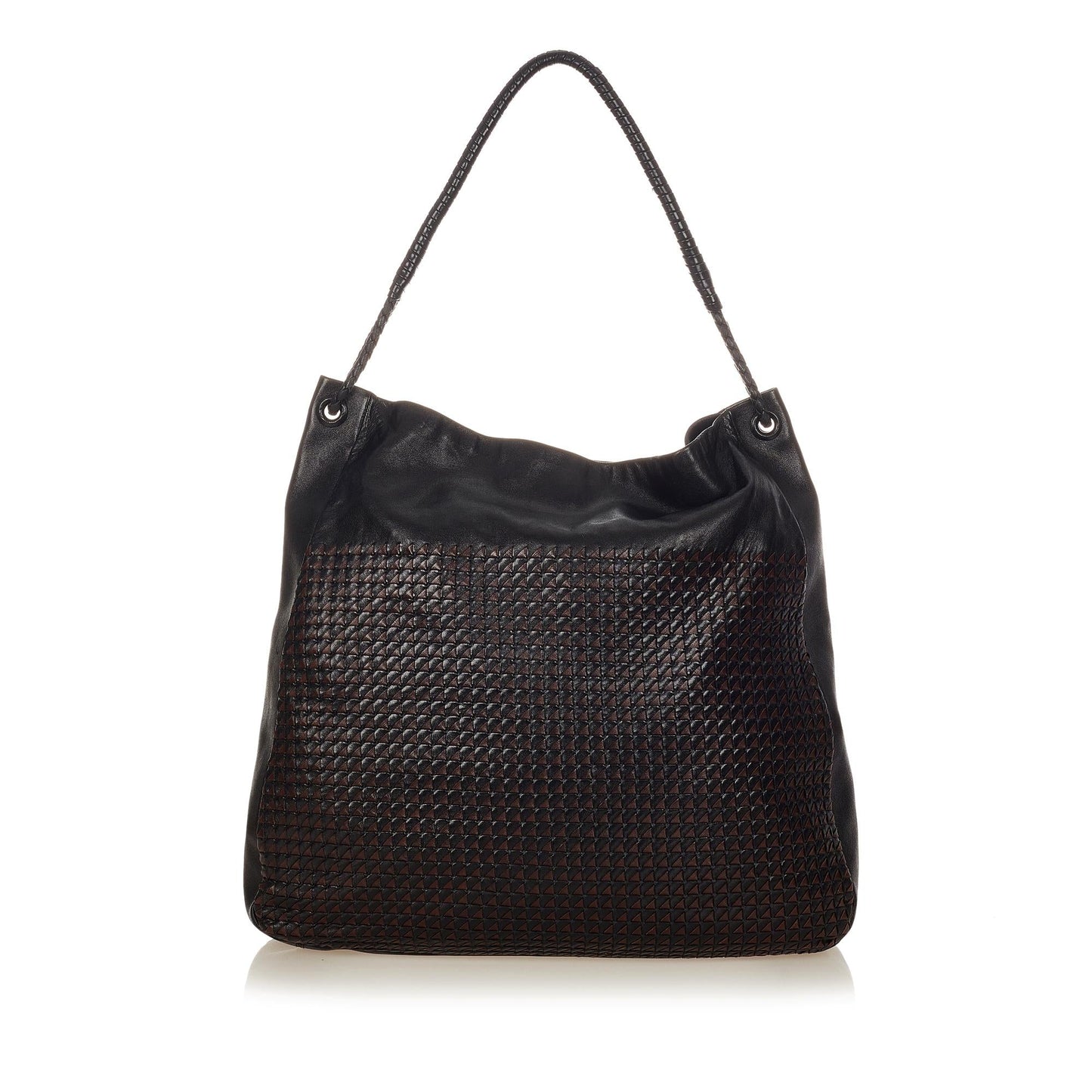 Luxury Bottega Veneta Intrecciato Leather Shoulder Bag (SHG-24740)