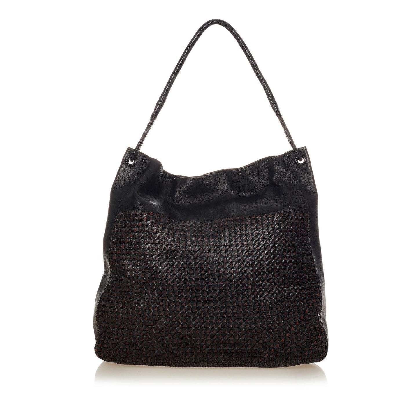 Luxury Bottega Veneta Intrecciato Leather Shoulder Bag (SHG-24740)