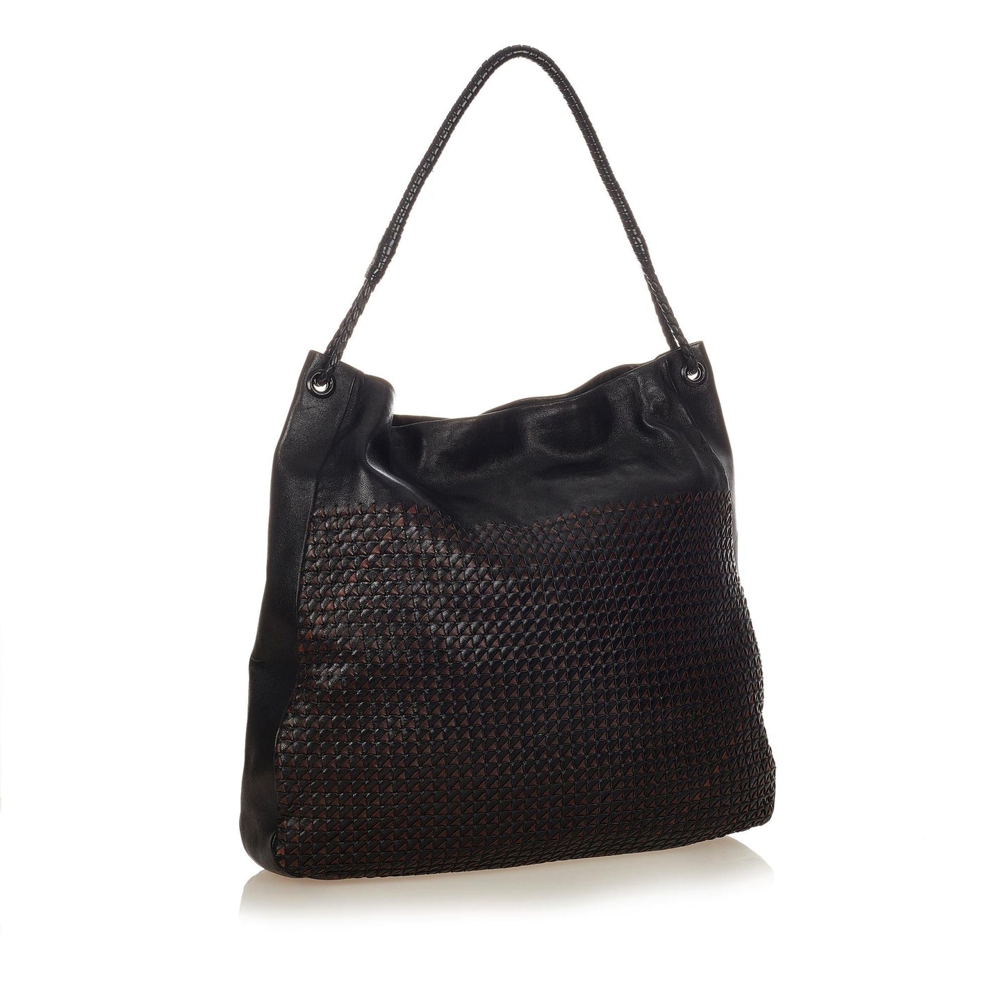 Luxury Bottega Veneta Intrecciato Leather Shoulder Bag (SHG-24740)