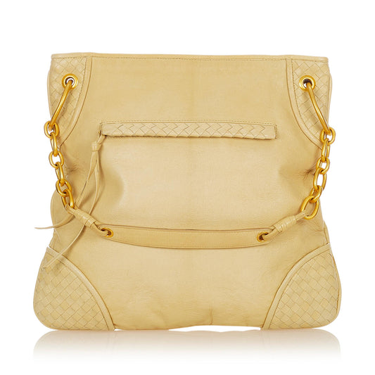 Luxury Bottega Veneta Intrecciato Leather Shoulder Bag (SHG-24944)