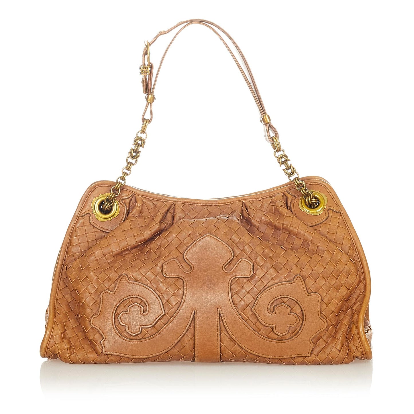 Luxury Bottega Veneta Intrecciato Leather Shoulder Bag (SHG-25728)