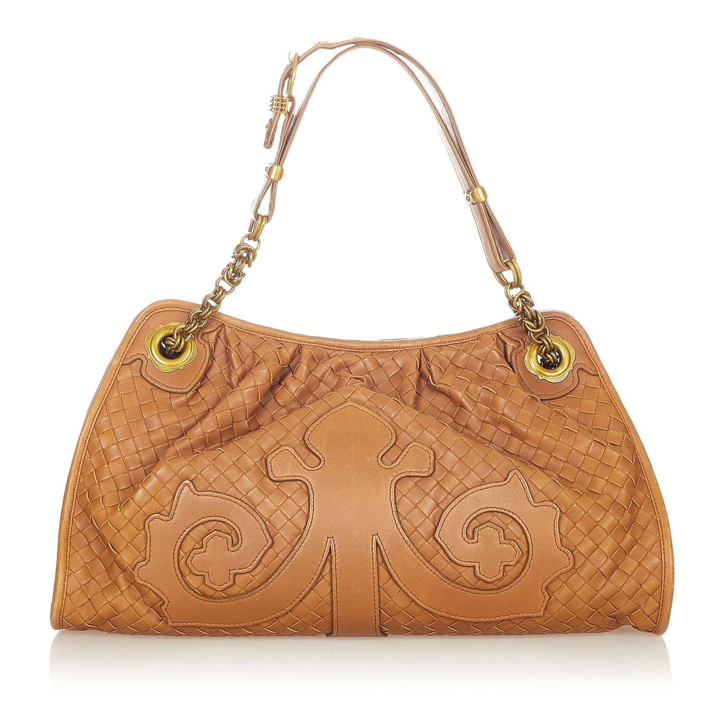 Luxury Bottega Veneta Intrecciato Leather Shoulder Bag (SHG-25728)