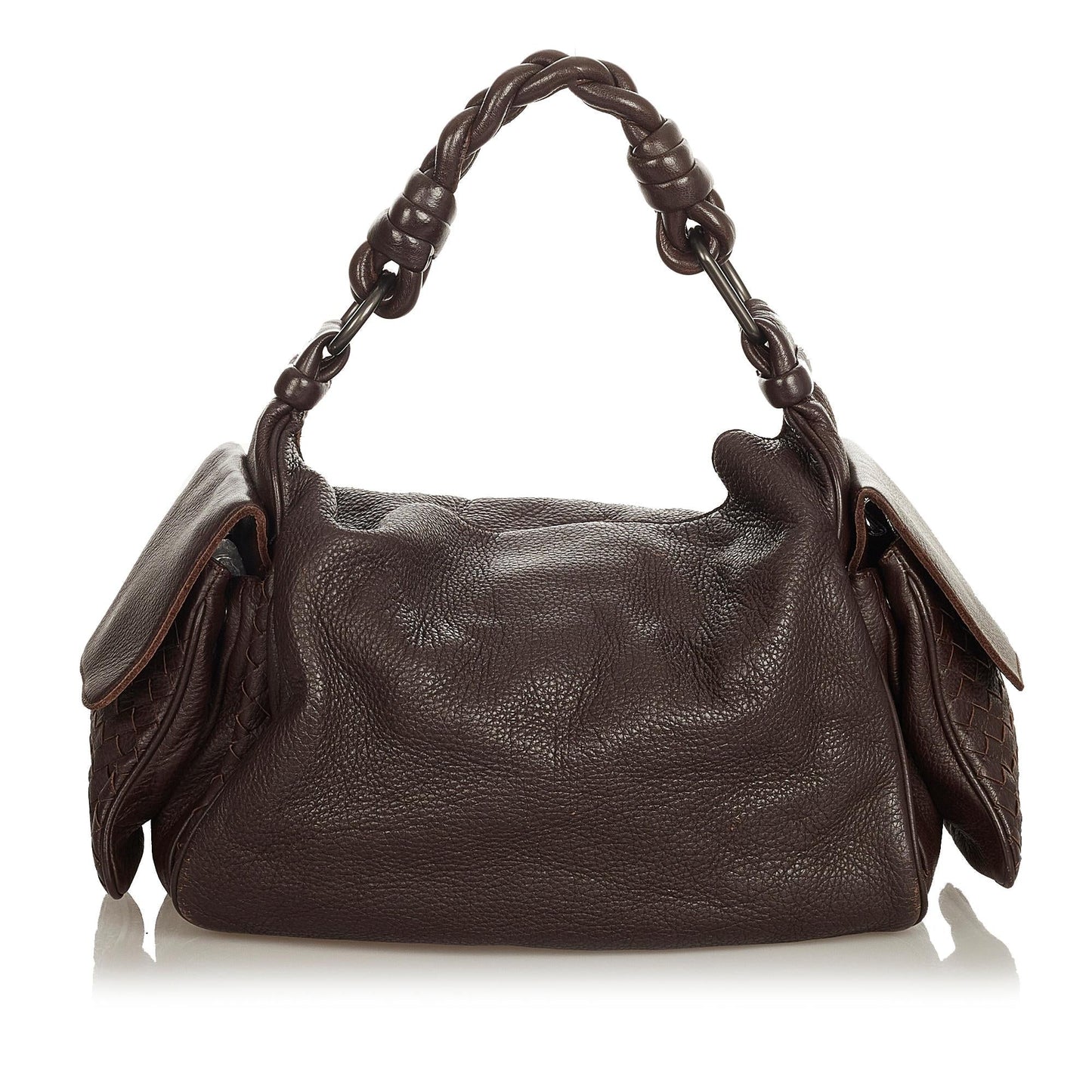 Luxury Bottega Veneta Intrecciato Leather Shoulder Bag (SHG-25775)