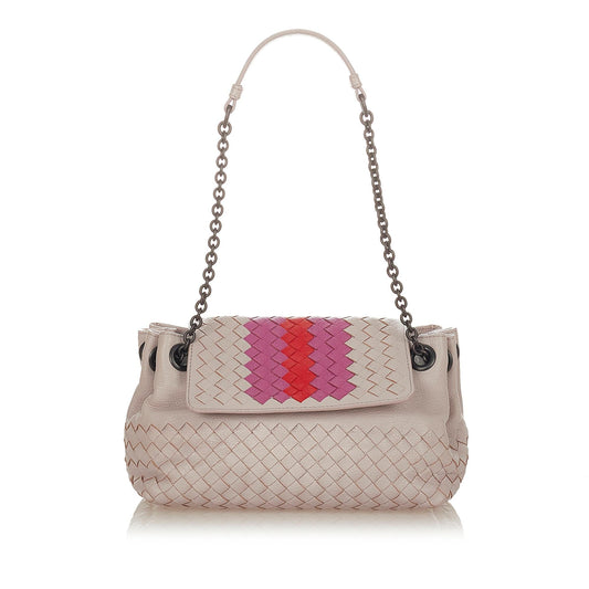 Luxury Bottega Veneta Intrecciato Leather Shoulder Bag (SHG-26303)