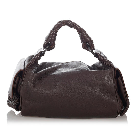 Luxury Bottega Veneta Intrecciato Leather Shoulder Bag (SHG-26813)