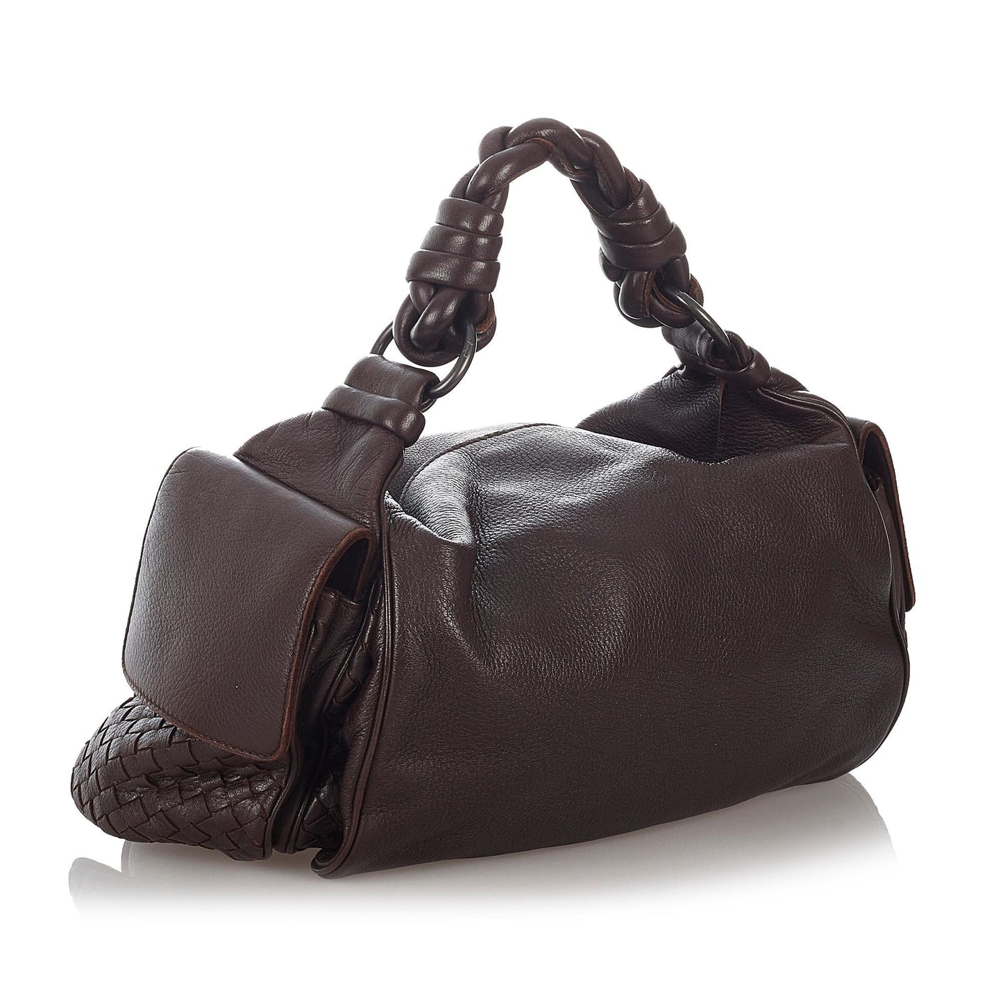 Luxury Bottega Veneta Intrecciato Leather Shoulder Bag (SHG-26813)