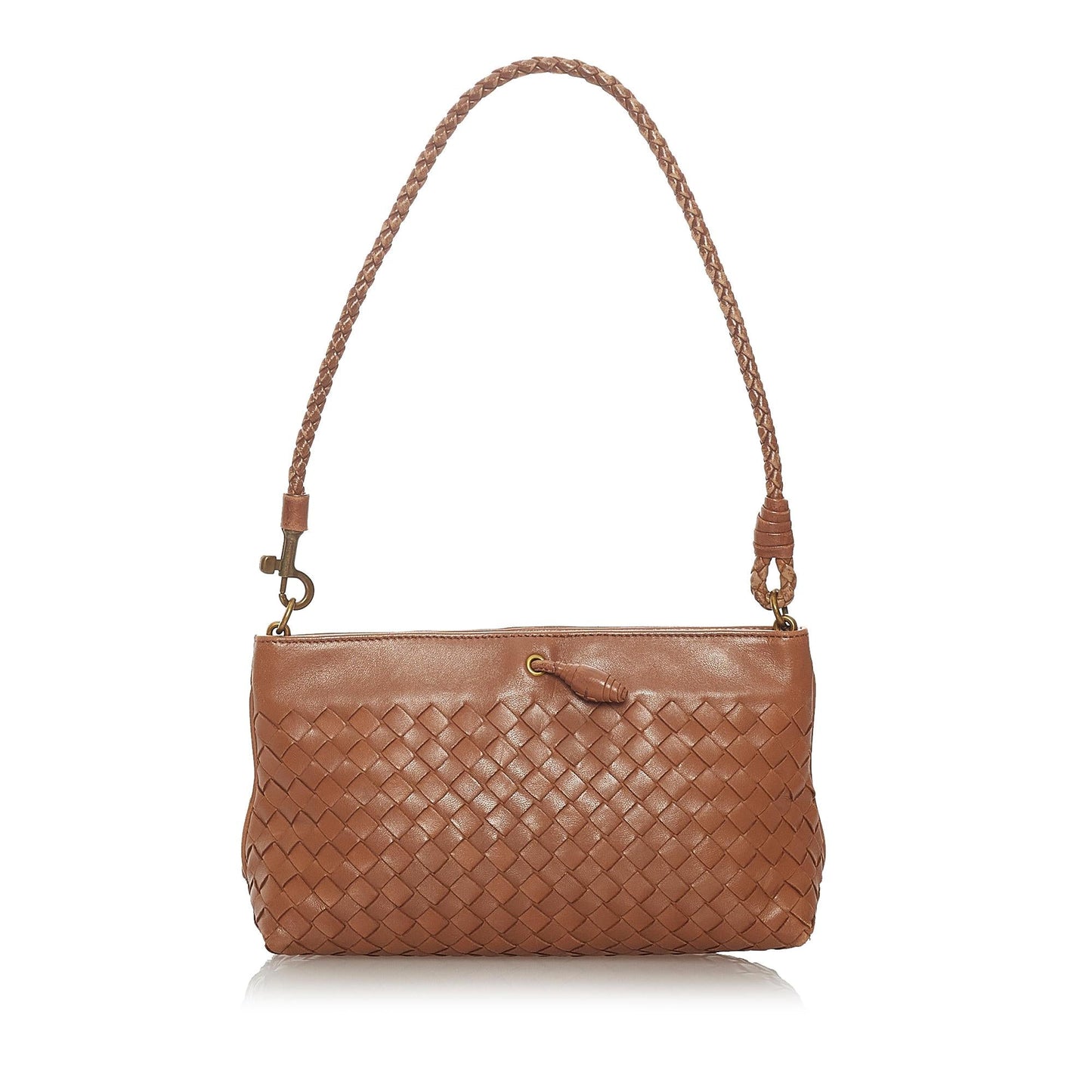 Luxury Bottega Veneta Intrecciato Leather Shoulder Bag (SHG-27384)
