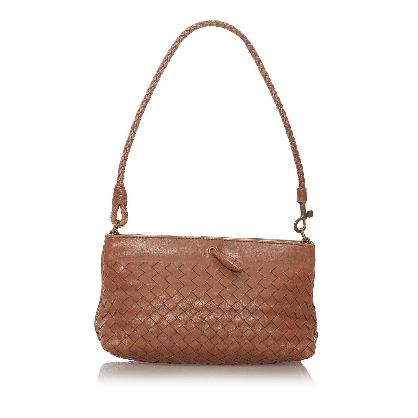 Luxury Bottega Veneta Intrecciato Leather Shoulder Bag (SHG-27384)