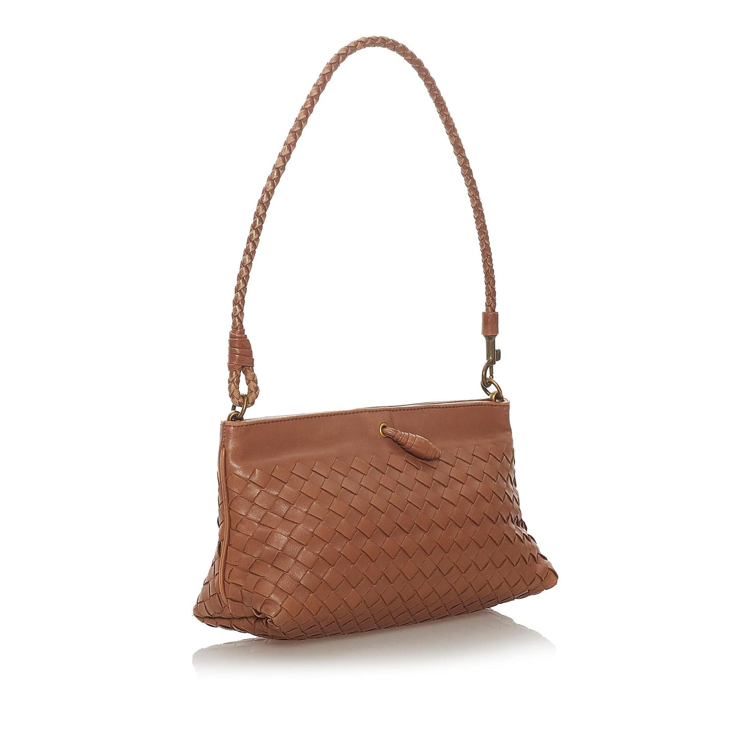 Luxury Bottega Veneta Intrecciato Leather Shoulder Bag (SHG-27384)