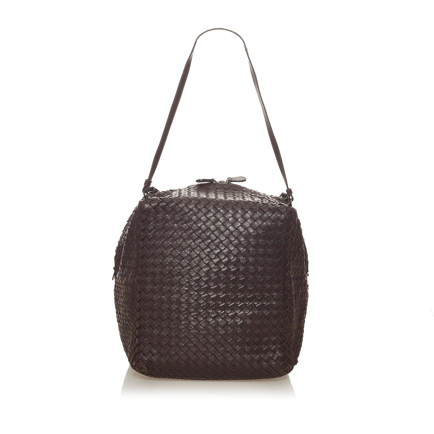 Luxury Bottega Veneta Intrecciato Leather Shoulder Bag (SHG-27651)