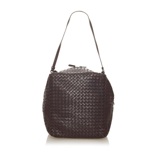 Luxury Bottega Veneta Intrecciato Leather Shoulder Bag (SHG-27651)