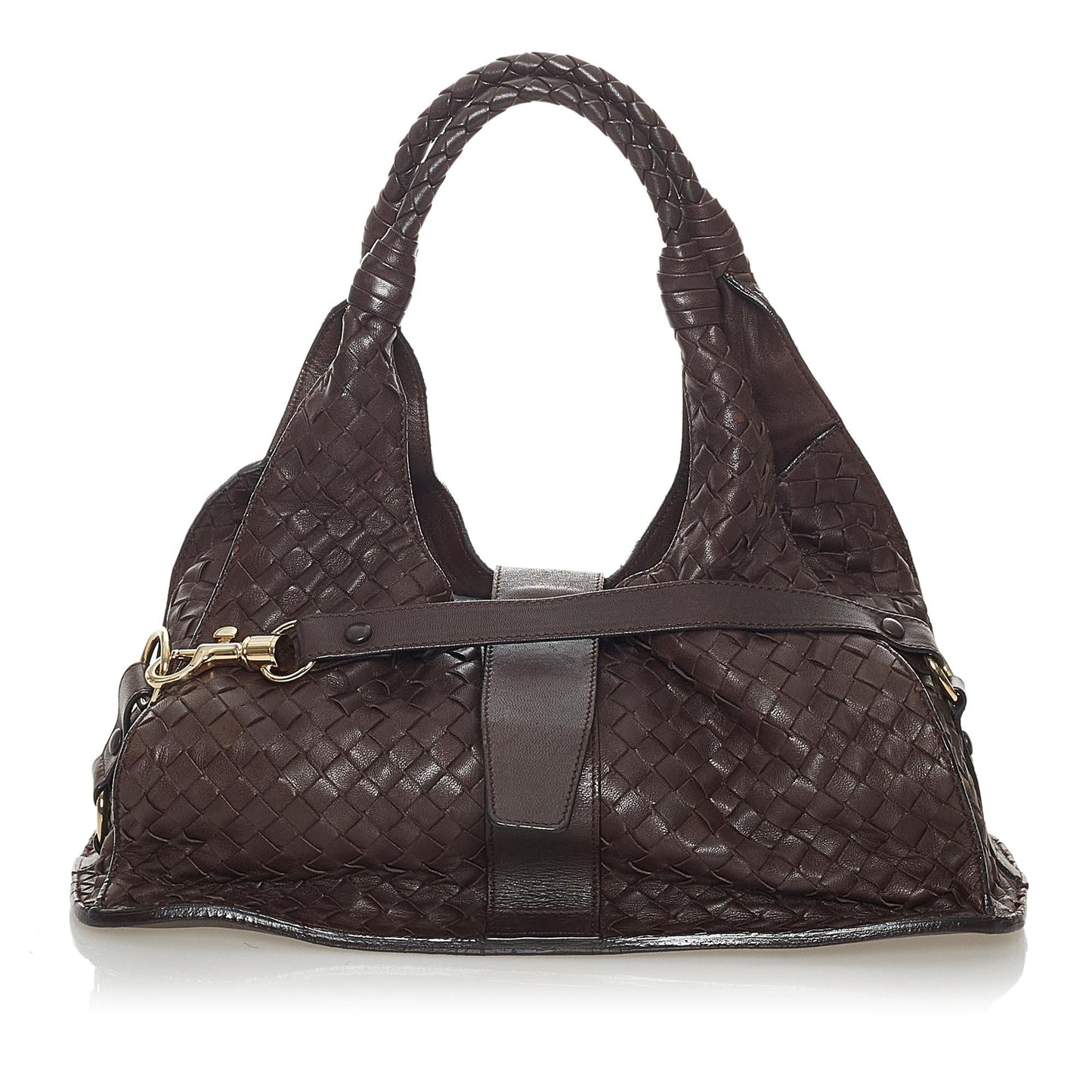 Luxury Bottega Veneta Intrecciato Leather Shoulder Bag (SHG-28194)