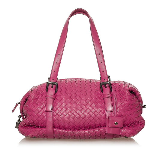 Luxury Bottega Veneta Intrecciato Leather Shoulder Bag (SHG-28389)