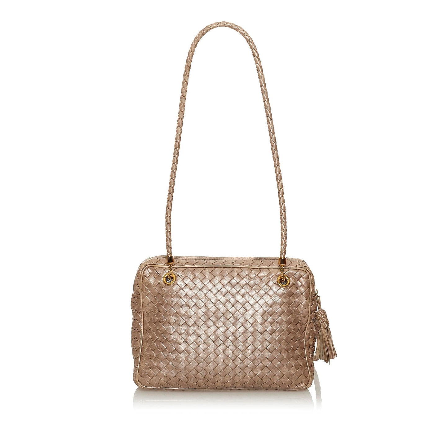 Luxury Bottega Veneta Intrecciato Leather Shoulder Bag (SHG-28747)