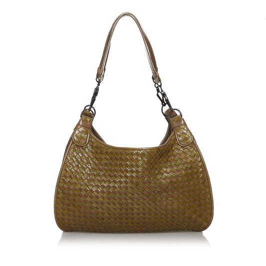 Luxury Bottega Veneta Intrecciato Leather Shoulder Bag (SHG-29926)