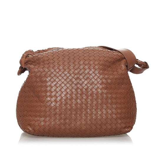 Luxury Bottega Veneta Intrecciato Leather Shoulder Bag (SHG-31180)
