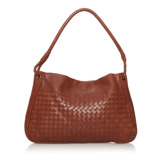 Luxury Bottega Veneta Intrecciato Leather Shoulder Bag (SHG-31756)