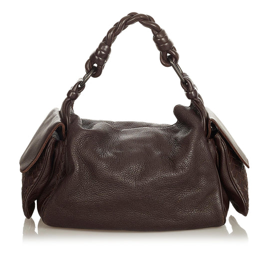 Luxury Bottega Veneta Intrecciato Leather Shoulder Bag (SHG-34071)