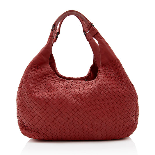 Luxury Bottega Veneta Intrecciato Nappa Campana Medium Shoulder Bag  - FINAL SALE (SHF-19645)