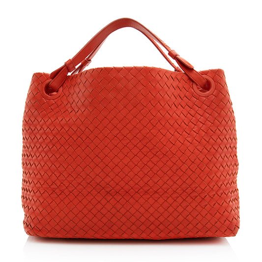 Luxury Bottega Veneta Intrecciato Nappa Garda Tote (SHF-20095)