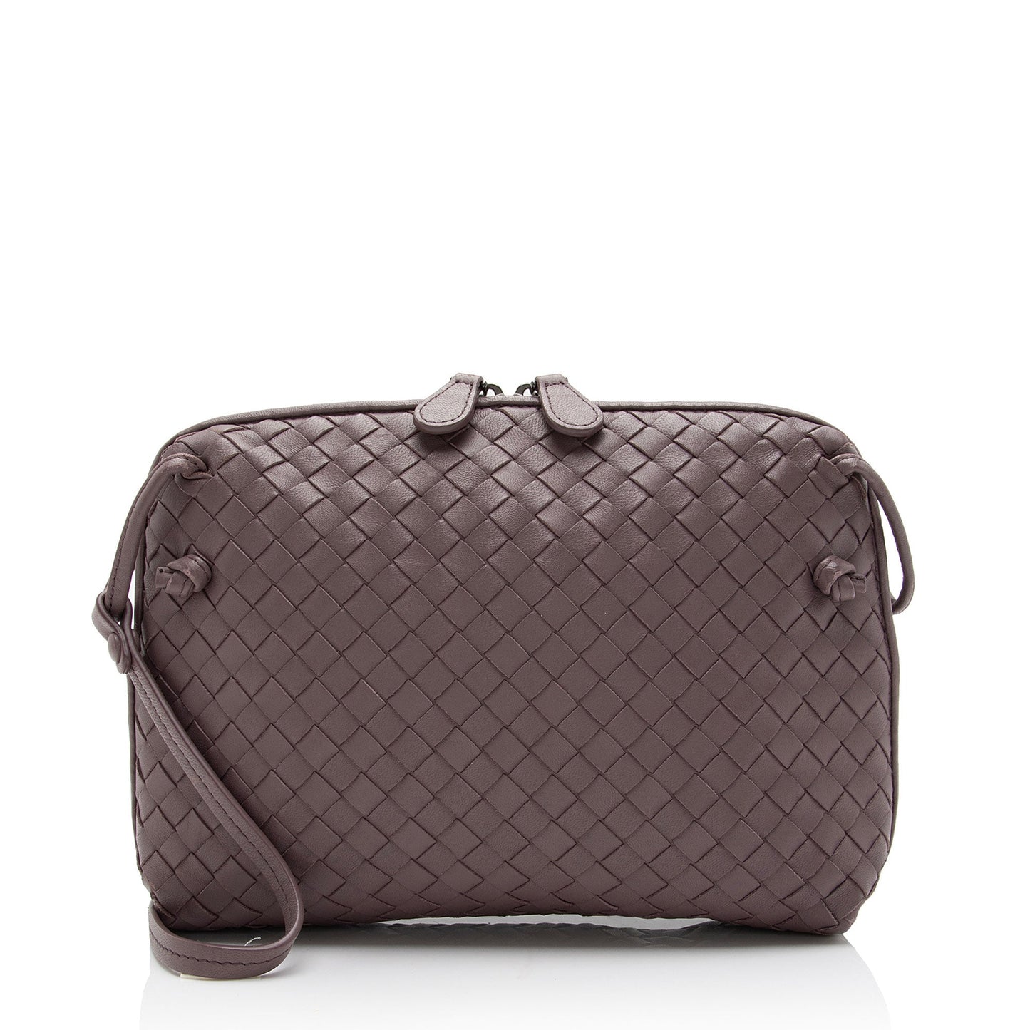 Luxury Bottega Veneta Intrecciato Nappa Leather Nodini Crossbody (SHF-nPncFK)