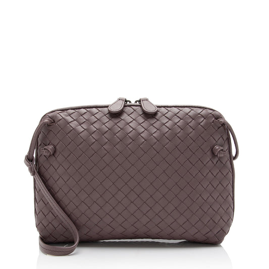 Luxury Bottega Veneta Intrecciato Nappa Leather Nodini Crossbody (SHF-nPncFK)