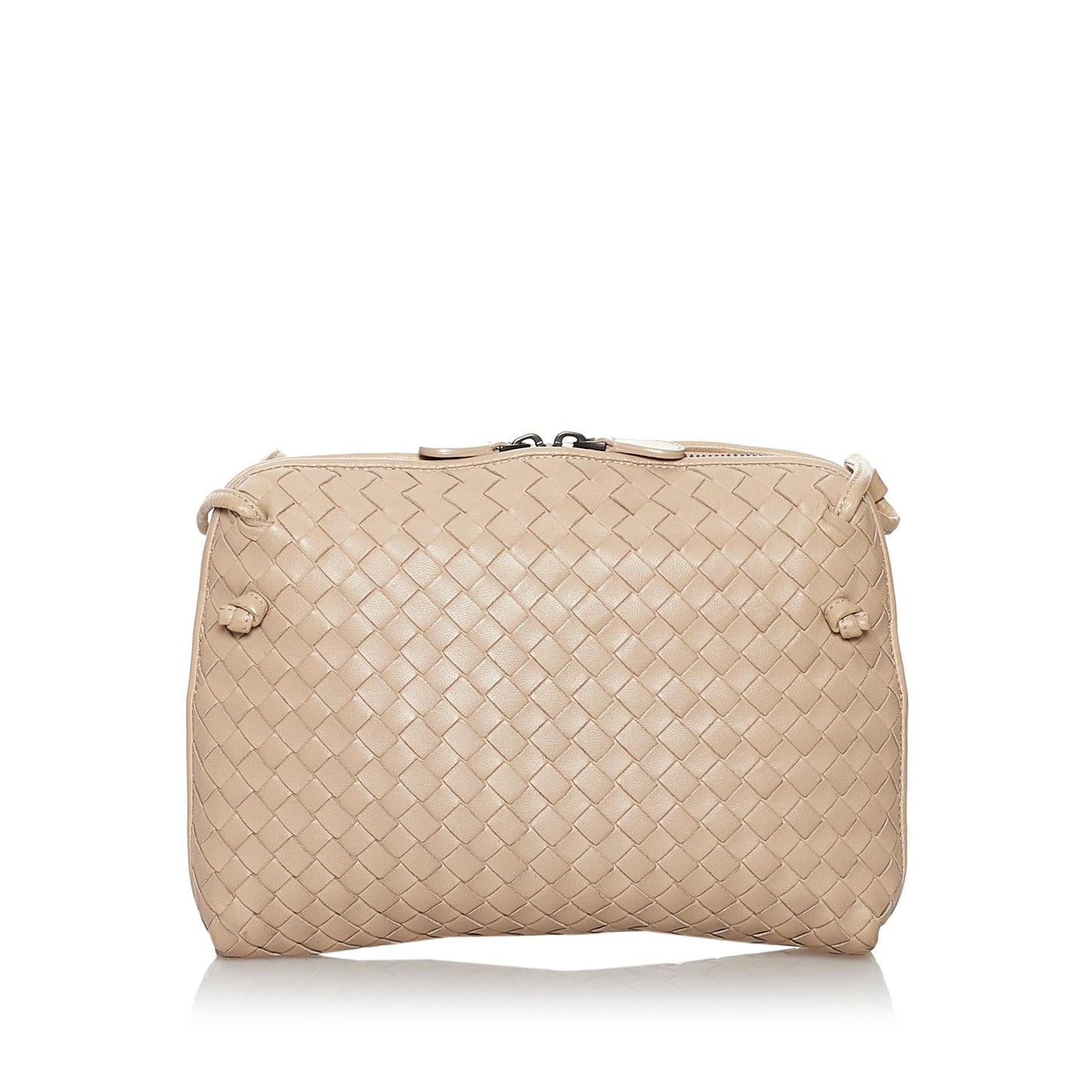 Luxury Bottega Veneta Intrecciato Nodini Leather Crossbody Bag (SHG-29701)