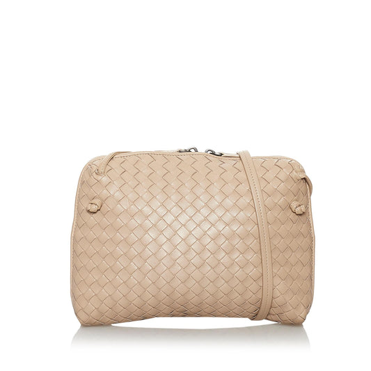 Luxury Bottega Veneta Intrecciato Nodini Leather Crossbody Bag (SHG-29701)