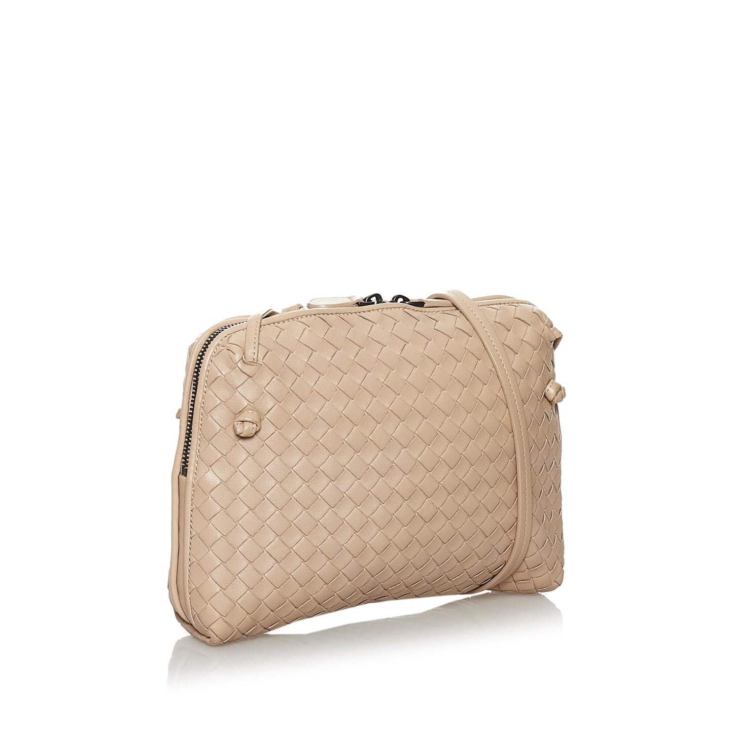 Luxury Bottega Veneta Intrecciato Nodini Leather Crossbody Bag (SHG-29701)