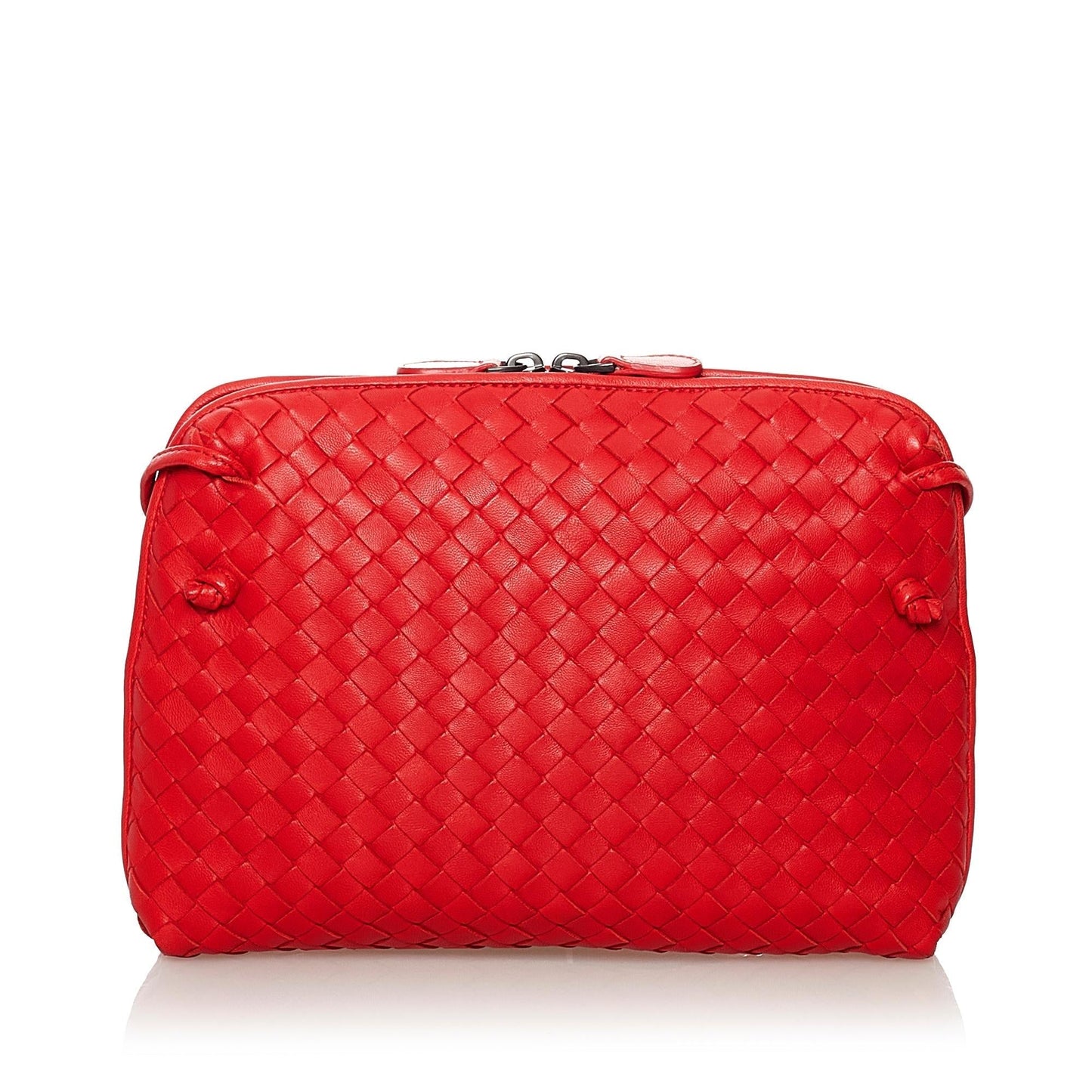 Luxury Bottega Veneta Intrecciato Nodini Leather Crossbody Bag (SHG-31417)