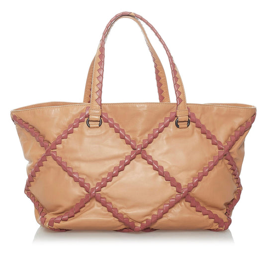 Luxury Bottega Veneta Leather Tote Bag (SHG-30328)