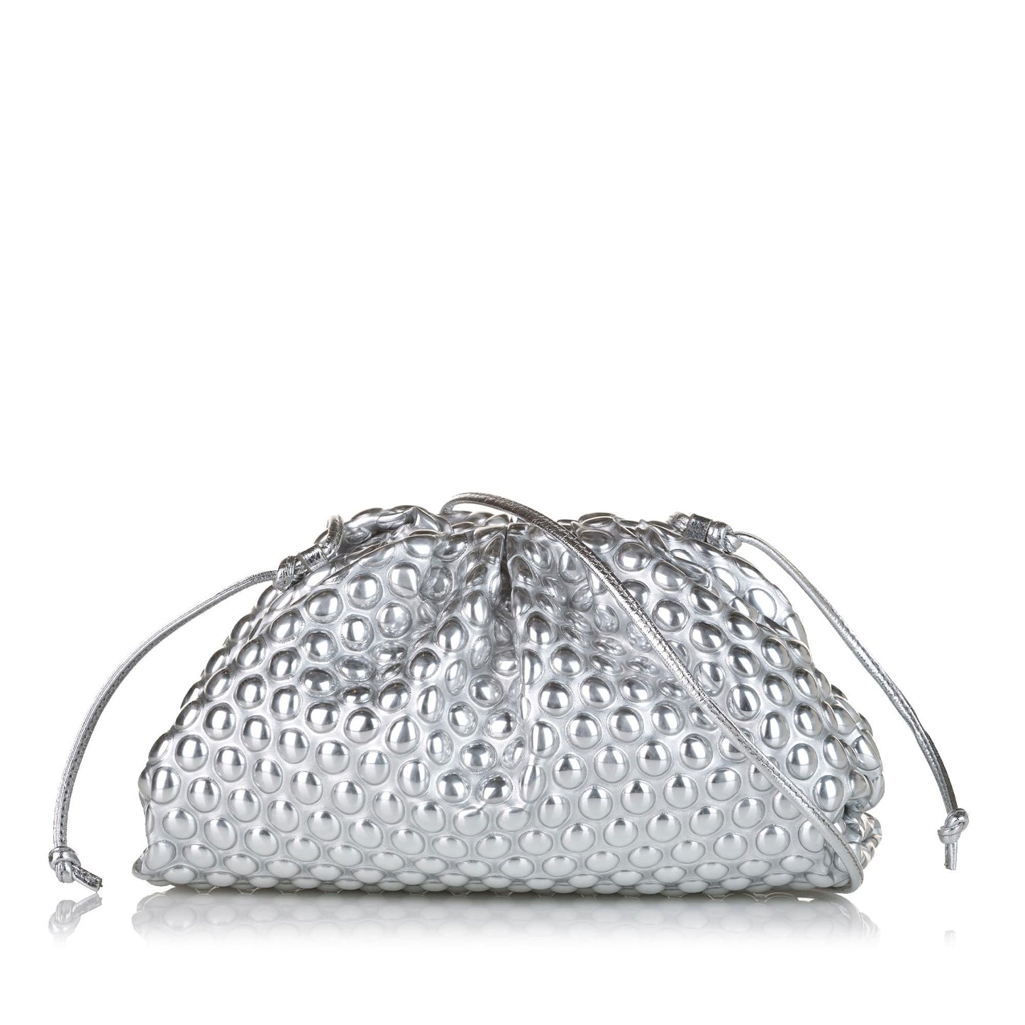 Luxury Bottega Veneta Metallic The Mini Pouch Crossbody (SHG-35139)