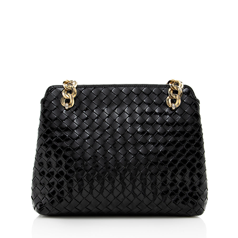 Luxury Bottega Veneta Vintage Intercciato Nappa Chain Shoulder Bag (SHF-18301)