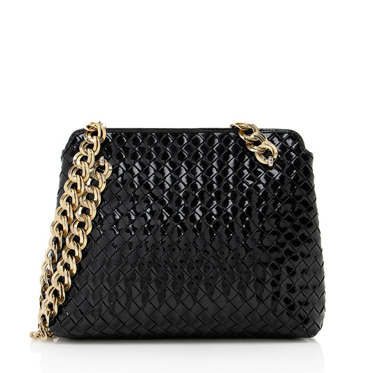 Luxury Bottega Veneta Vintage Intercciato Nappa Chain Shoulder Bag (SHF-18301)