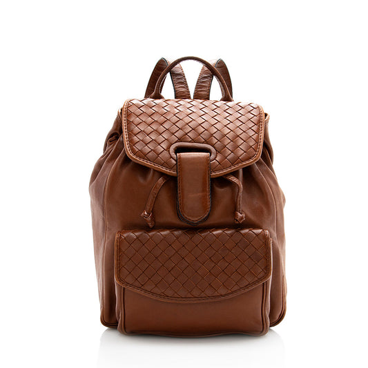 Luxury Bottega Veneta Vintage Intrecciato Nappa Backpack (SHF-18566)