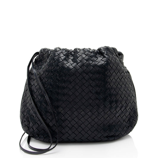 Luxury Bottega Veneta Vintage Intrecciato Nappa Drawstring Crossbody (SHF-oaFdRX)