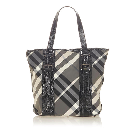 Burberry Beat Check Nylon Victoria Tote Bag (SHG-20020)