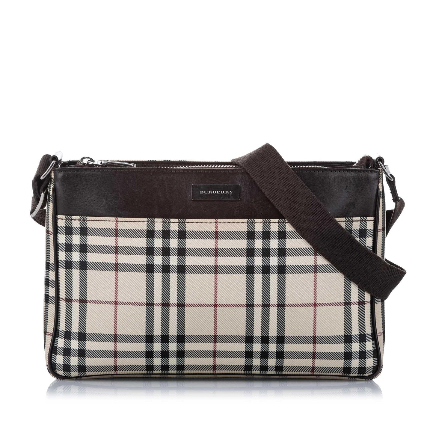 Burberry House Check Canvas Crossbody Bag (SHG-16653)