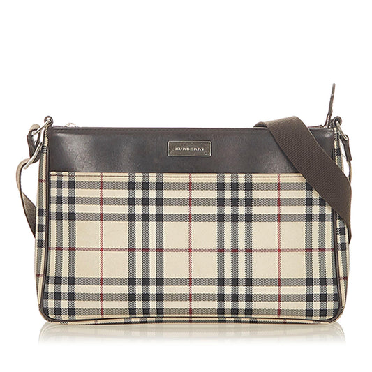 Burberry House Check Canvas Crossbody Bag (SHG-19240)