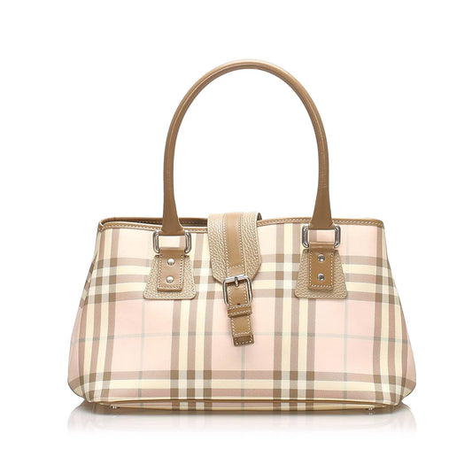 Burberry House Check Canvas Handbag